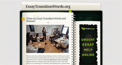 Desktop Screenshot of essaytransitionwords.org